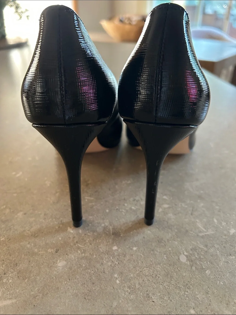 Black and White Pointed-Toe Women's Pumps- brand new- worn once.